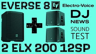 Video thumbnail for Need More Power? EV Everse 8 Over TWO ELX-200 12SP Subwoofer Sound Test and Demonstration by discjockeynews