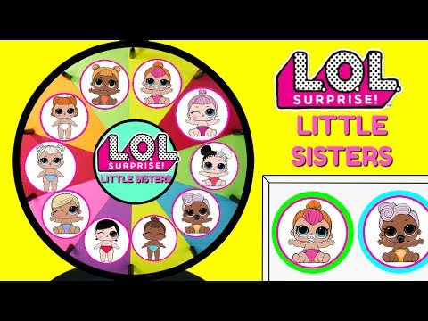 LOL SURPRISE LITTLE SISTERS SERIES 2 Spinning Wheel Game | Lil Outrageous Littles Baby Dolls Video