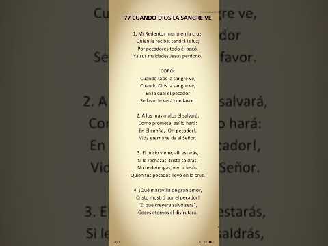 77 CUÁNDO DIOS LA SANGRE VE