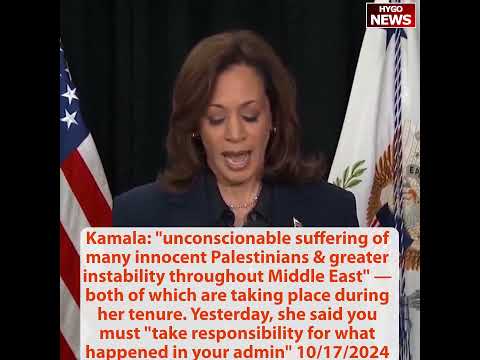 Kamala remarks on Hamas leader Yahya Sinwar; In March, Kamala: huge mistake she studied the maps
