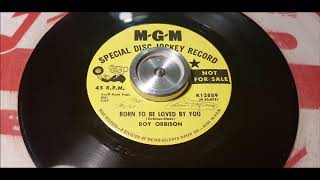 Roy Orbison - Born To Be Loved By You - 1968 Rock - MGM 13889