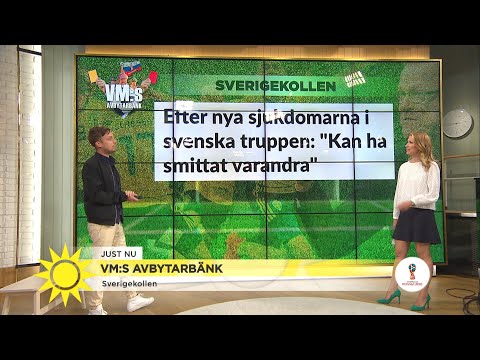 Fotbolls-VM – Magvirus sprids i svenska landslaget - Nyhetsmorgon (TV4)