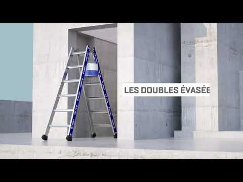 Échelle à coulisse à corde en aluminium Hauteur de travail 6,95m - Platinium 300 TUBESCA