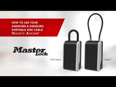 Mode d'emploi des rangements sécurisés Master Lock 5480/5482 (anglais)