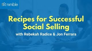 Recipes for Successful and Measurable Social Selling with Rebekah Radice