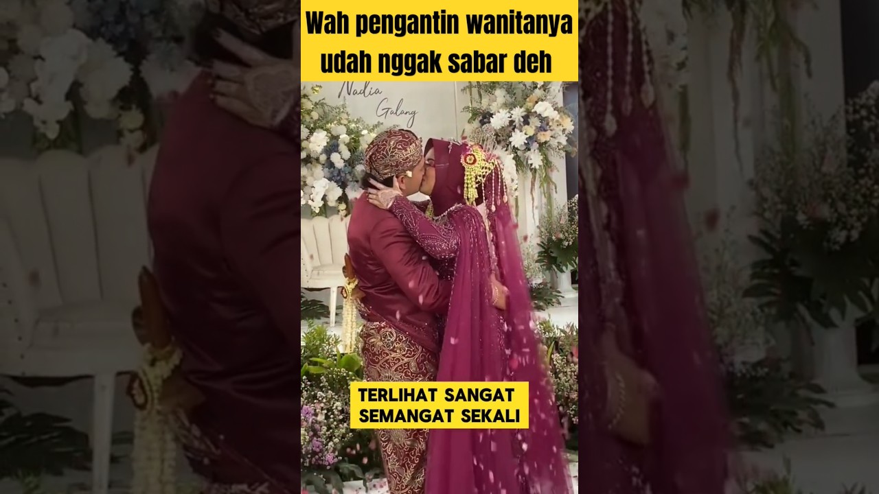 romantic moment when the bride and groom kiss ‼️‼️#romantic #wedding #bride #kiss #viralbride