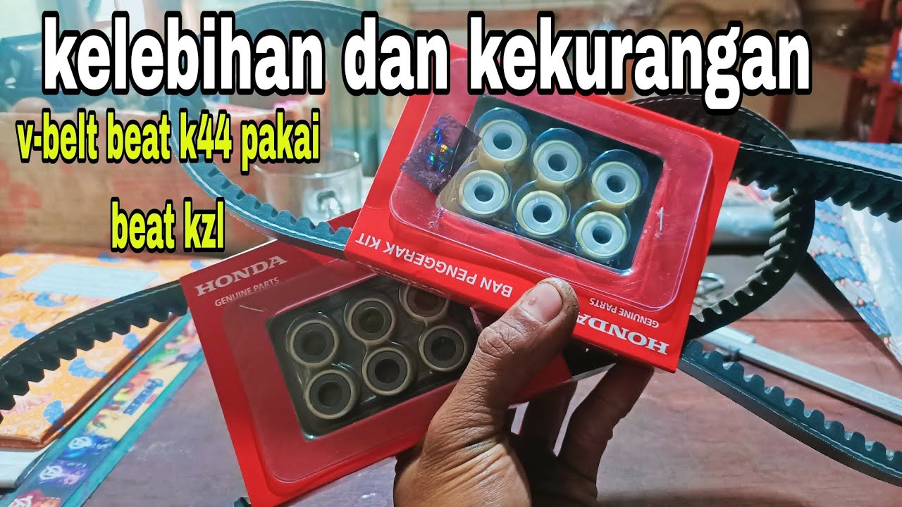 apa iya v-belt kzl bisa di pake beat k44 trus bedanya apa ?