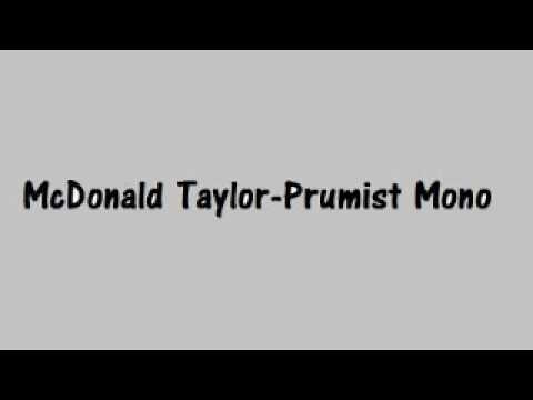McDonald Taylor - Prumist Mono (PNG Music)