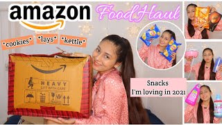 Amazon *huge* FOOD Haul {starts at Rs.30} | Shopping For My Hostel | snacks, tumbler & much more...