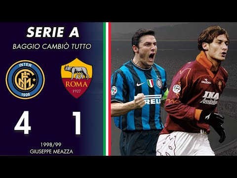 Inter vs. AS Roma 1998/99 Serie A | L’ingresso di Baggio cambiò tutto