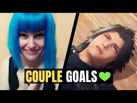 SO WHOLESOME 💚 Vee reacts to Zack and Aerith meeting for the first time in Crisis Core FFVII Reunion