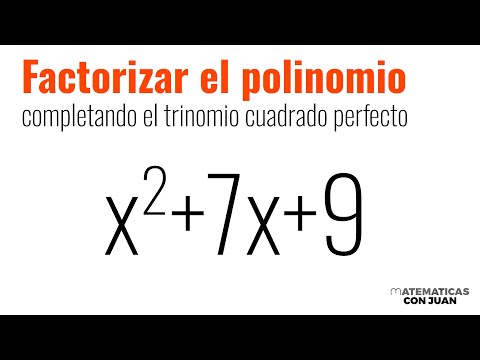 FACTORIZAR TRINOMIOS COMPLETANDO TRINOMIO CUADRADO PERFECTO. x²+7x+9
