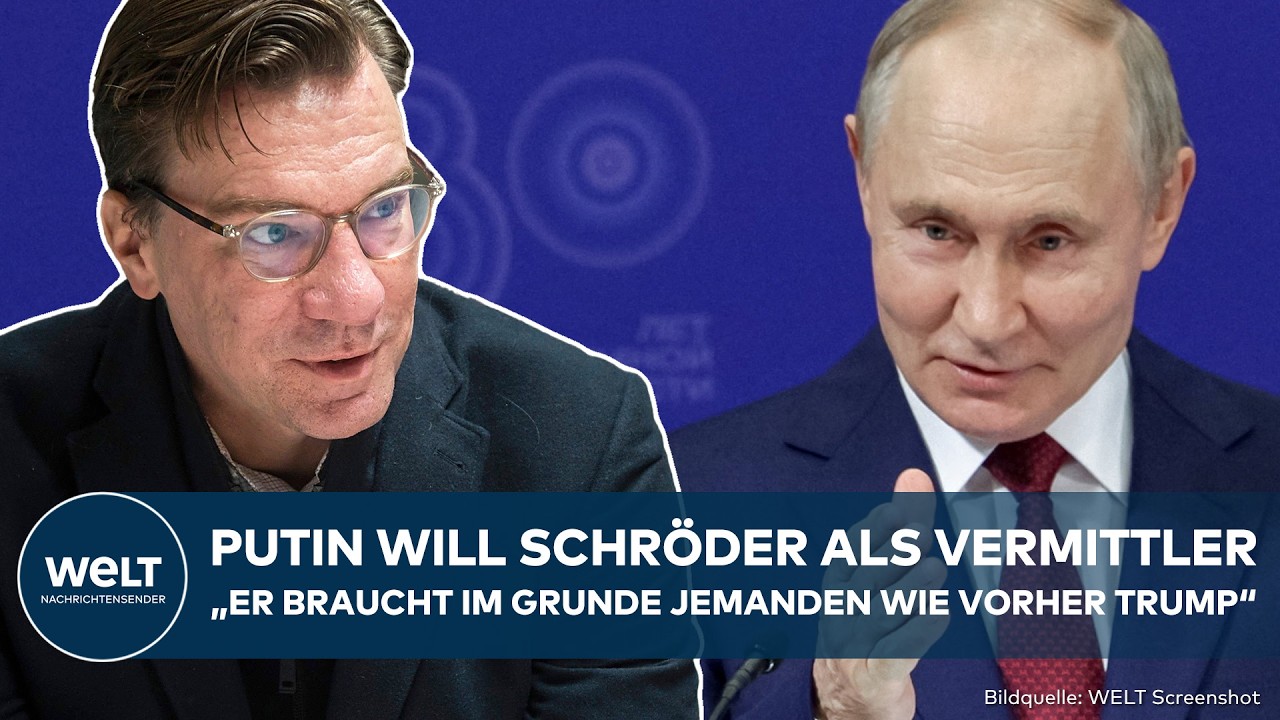 UKRAINE-KRIEG: Putin will Schröder als Vermittler! Experte warnt Europa! Heftige Analyse zu Russland
