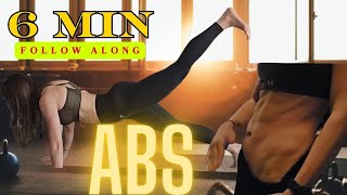 6-Minute 6-Pack Abs – Simple Fast KILLER Routine | No Repeats!