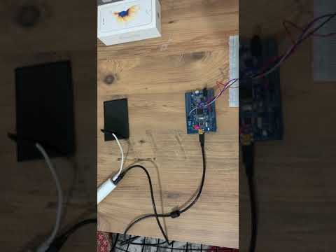 Ultrasonic Distance Sensor with STM32F407G Board (with Solar Panel)