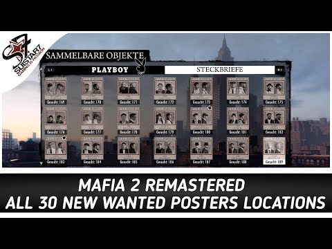 Mafia 2 Definitive Edition - All 30 new Wanted Poster Locations  (160-189) Collectibles Guide
