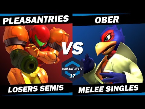 Pleasantries vs Ober - Losers Semis | Midlane Melee 17