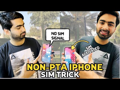Non PTA iphone ma 100% sim active hogi😍✌️| sim activate krny ki trick b Batadi🫣🤫