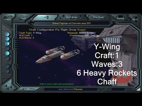 X-wing vs. TIE Fighter - Rebel Capture of Corvette near ISD - Y-Wing