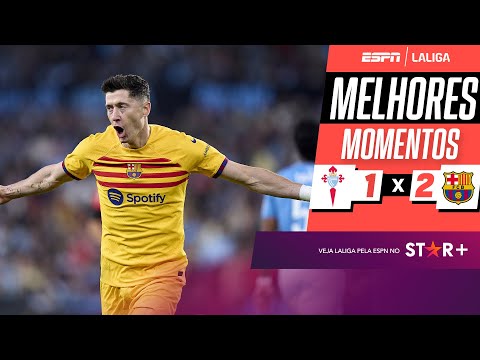 Gols e lances de Celta x Barcelona