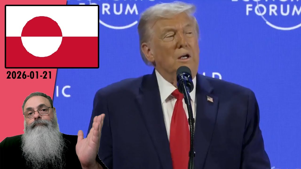 #Groelandia 2026-01-21: TRUMP diz que NÃO VAI USAR FORÇA para TOMAR GROELÂNDIA em DISCURSO em DAVOS