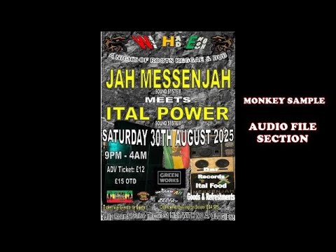 Jah MessenJAH mts Ital Power @ Green Works. Brislington. Bristol. Saturday 30th August 2025. Audio.