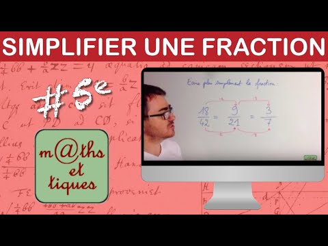 Simplifier une fraction (1) - Cinquième