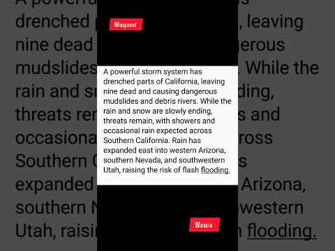 A powerful storm system has drenched parts of California, leaving nine dead and causing .