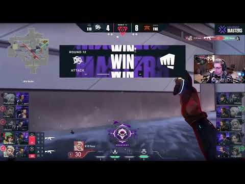 Shroud reacts to X10 Foxz insane one tap 4 kills against Fnatic