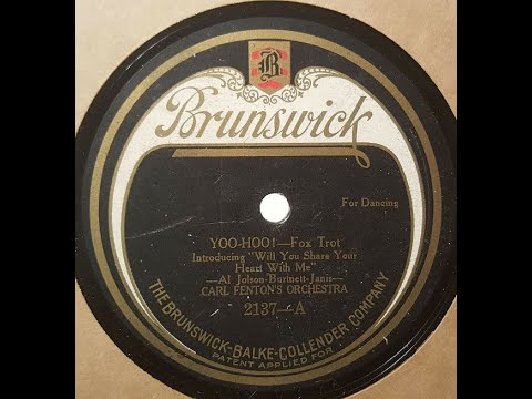 Carl Fenton's Orchestra "Yoo-Hoo" classic dance band (1921) flapper 1920s The Great Gatsby music