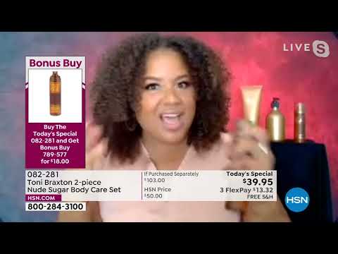 Toni Braxton 2piece Nude Sugar Body Care Set