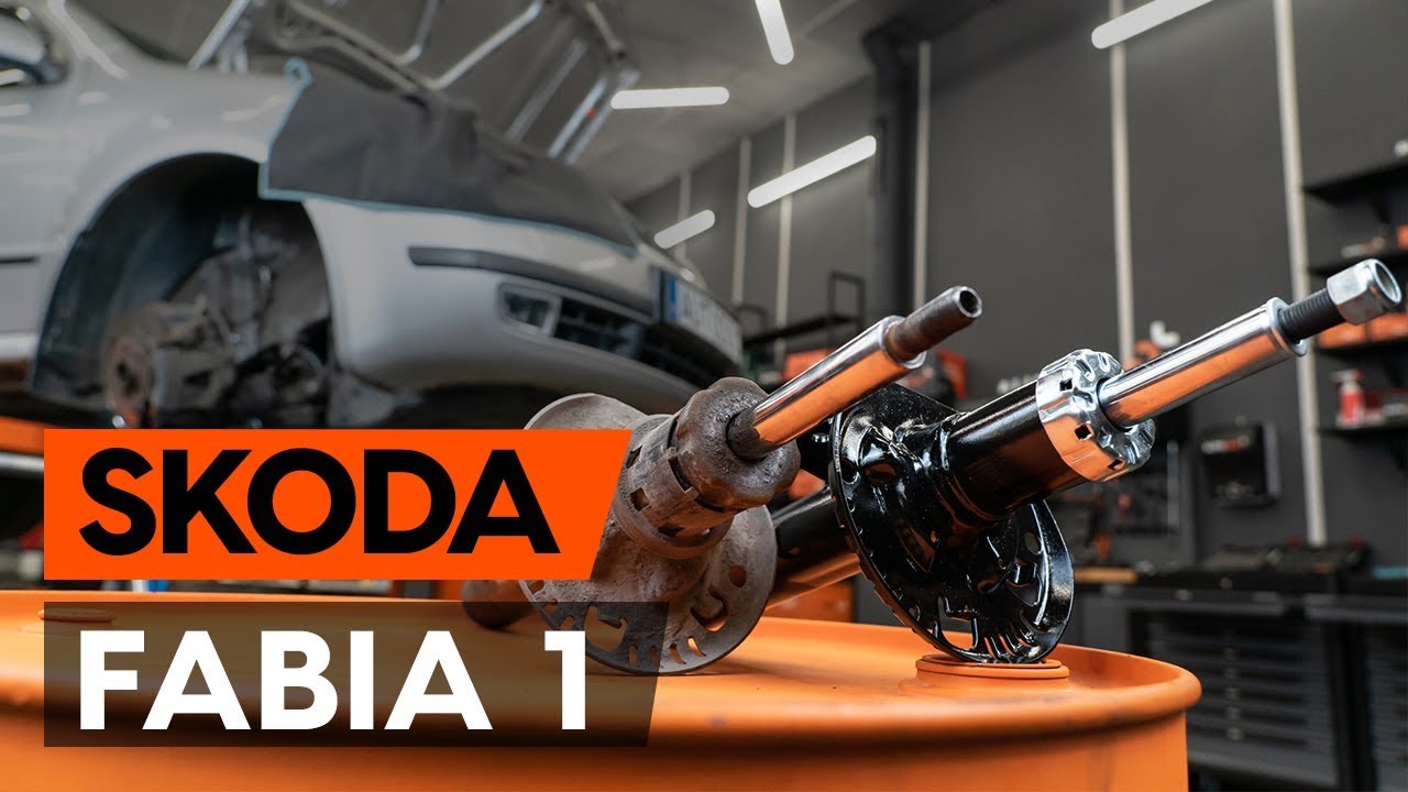 Cómo cambiar: amortiguador telescópico de la parte delantera - Skoda Fabia 6Y5 | Guía de sustitución