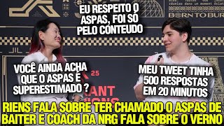 TH RIENS FALA SOBRE TER CHAMADO O ASPAS DE BAITER E JOGADORES DA NRG COMENTAM CONFRONTO VS MIBR
