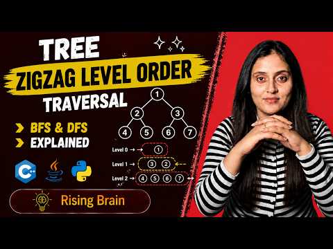 Binary Tree Zigzag Level Order Traversal One Shot Using Bfs Dfs Python Java C