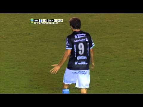 Expulsado Lollo. Racing 2 - Temperley 1. Fecha 3. Primera División 2015. FPT.
