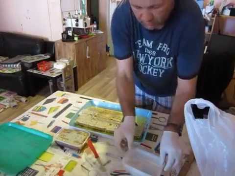 пчеловодство .сотовый мёд, разфасовка