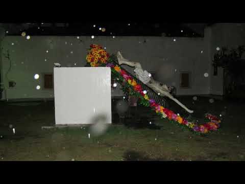 Chuva e ventos fortes derrubam estátua do Senhor do Bonfim em Icó
