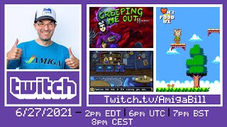 6/27/2021 World Premiere of New Amiga Game Creeping Me Out Hex Night with Creator Mixels Lab!