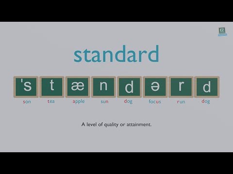 How to pronounce standard ?