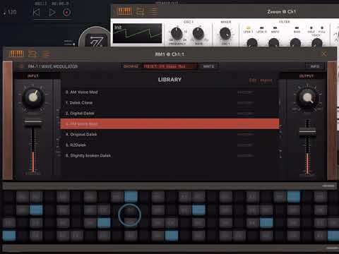 Numerical Audio/Kai Aras RM-1 KB-1 IOS AUV3 App Ring Mod FM AM