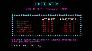 Constellation for the BBC Micro