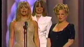 1997 Academy Awards - Bette Midler, Goldie Hawn and Diane Keaton Presenting Best Original Song