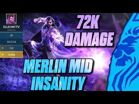 MERLIN MID MADNESS: 72K DMG CARRY IN SMITE 2!