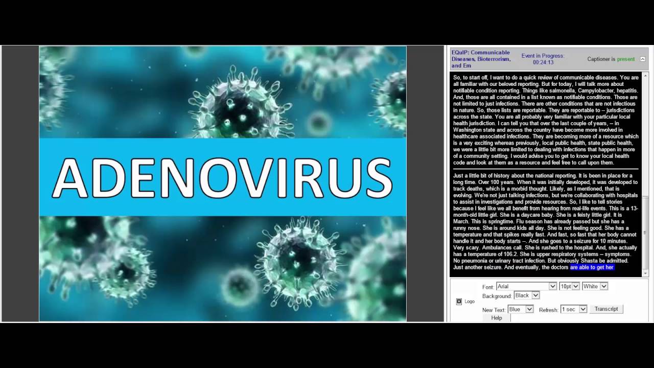 Communicable Diseases, Emerging Pathogens and Bioterrorism