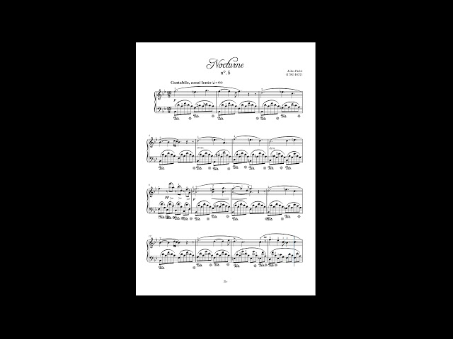 Vídeo relacionado con MORE THAN THE SCOREFIELD NOCTURNE NO 5 P: From the Series More Than the Score, Sheet (Edition Peters)