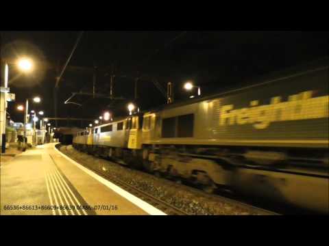 66536/86613/86609/86639 0M86 Convoy at Bargeddie: 07/01/16