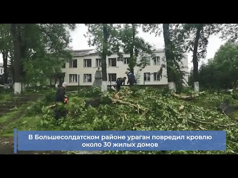 Курская область: последствия урагана в Большесолдатском районе