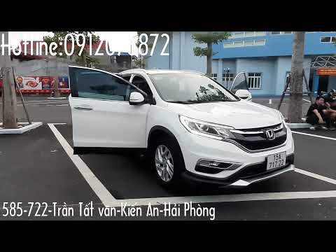Honda CRV 2.0 sản xuất 2015, số tự động, màu trắng/ Minh Chiến Ô Tô Hải Phòng/ 0912076872