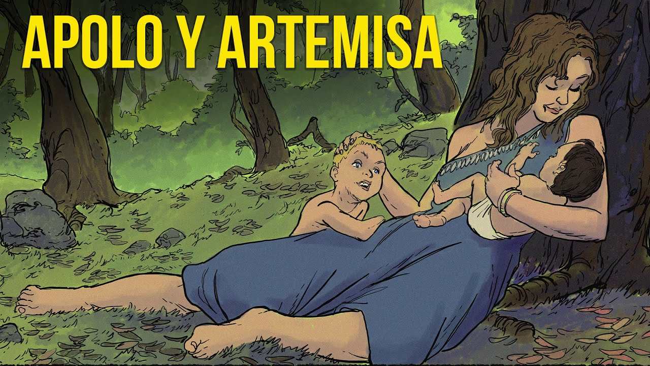El Nacimiento de Apolo y Artemisa - La Batalla Contra la Terrible Serpiente Pitón - Versión Animada