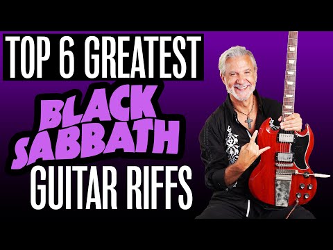 The Top 6 GREATEST Black Sabbath GUITAR riffs - Guitar Lesson
